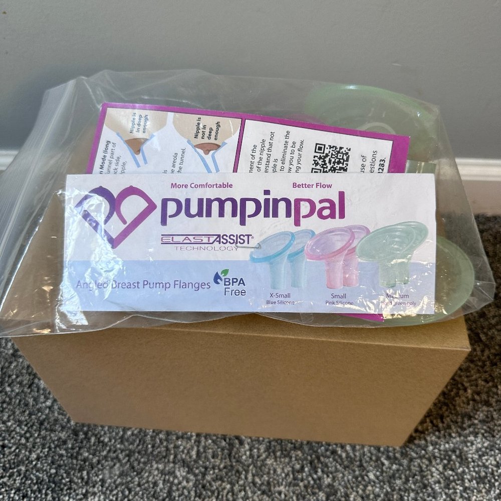 PumpinPal Angled Breast Pump Flanges Small Set